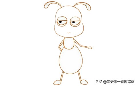 蚂蚁乌鸦鸽子兔子的简笔画,简笔画蚂蚁教程