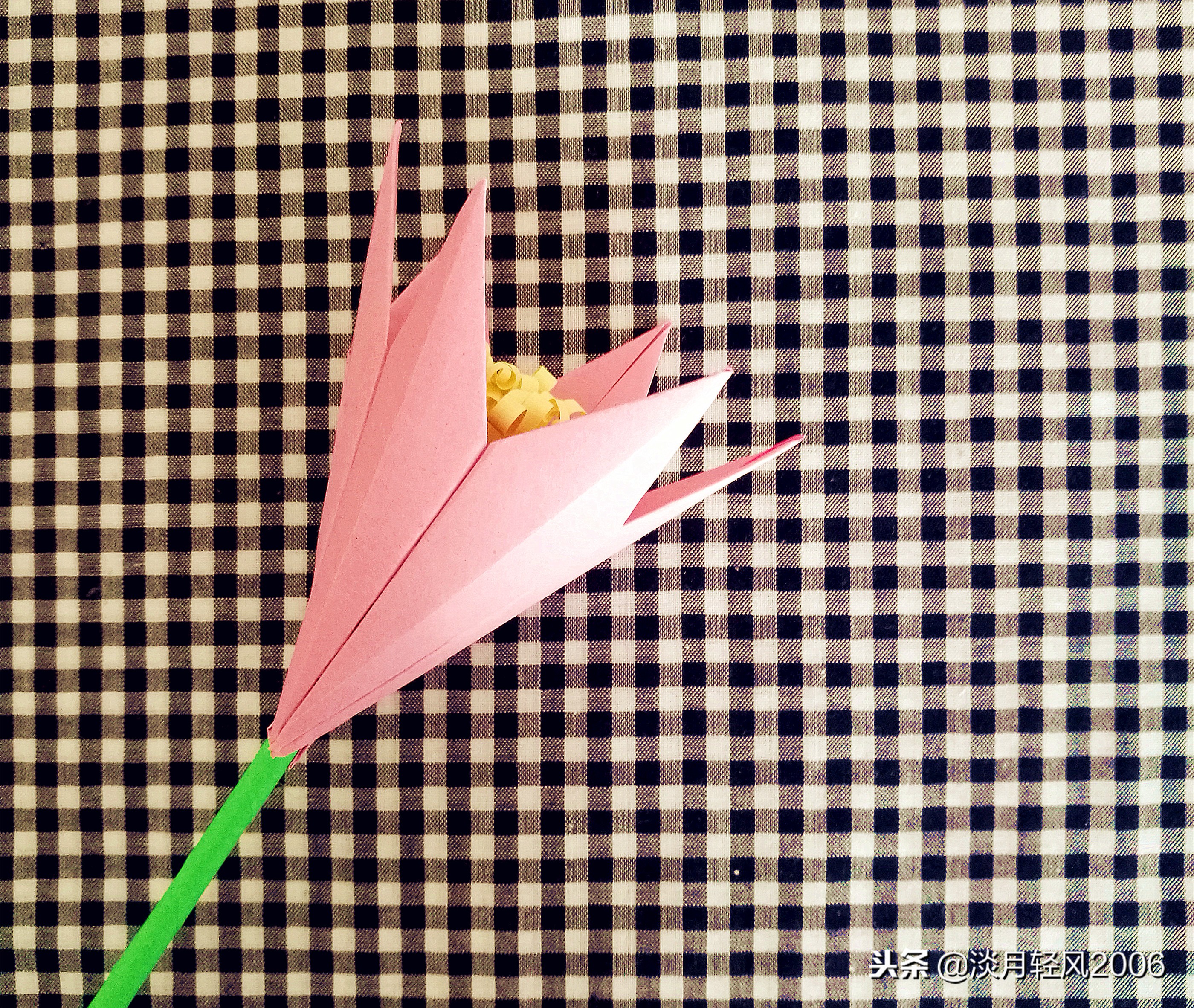 手工百合花制作幼儿园,百合花幼儿手工