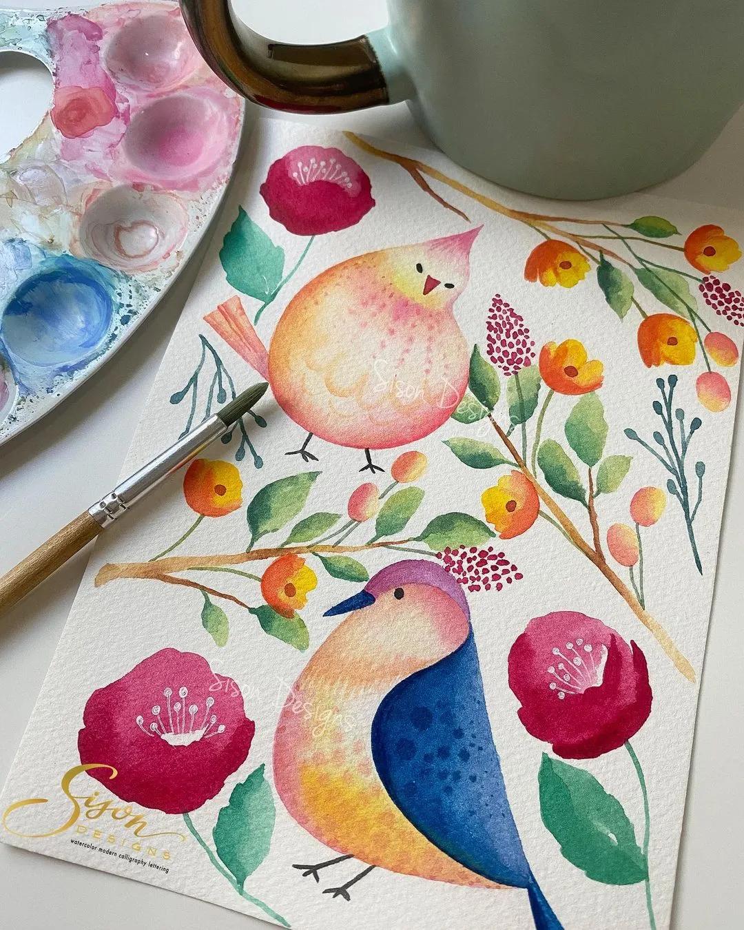 水彩手帐简单教程,水彩笔就能搞定的手账