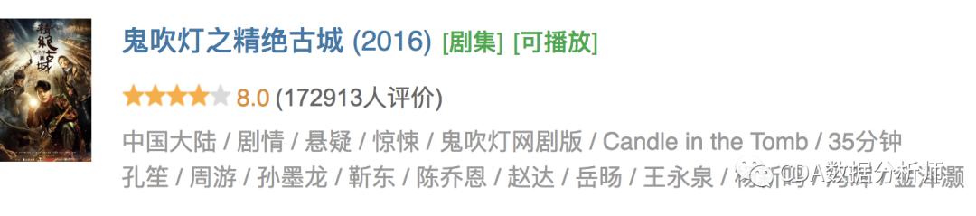 潘粤明鬼吹灯评分,潘粤明版鬼吹灯哪一部好看