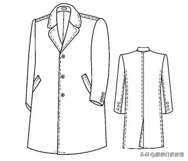大衣制作工艺流程,男装大衣制版基础原型教学