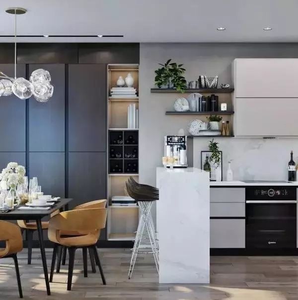 当现代厨房遇上集成灶,当厨房遇上餐厅