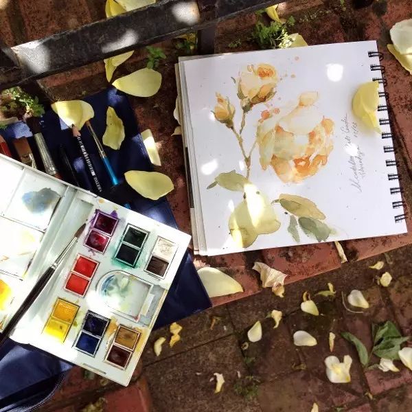 古风背景绘画水彩简单,绘画水彩风景简单