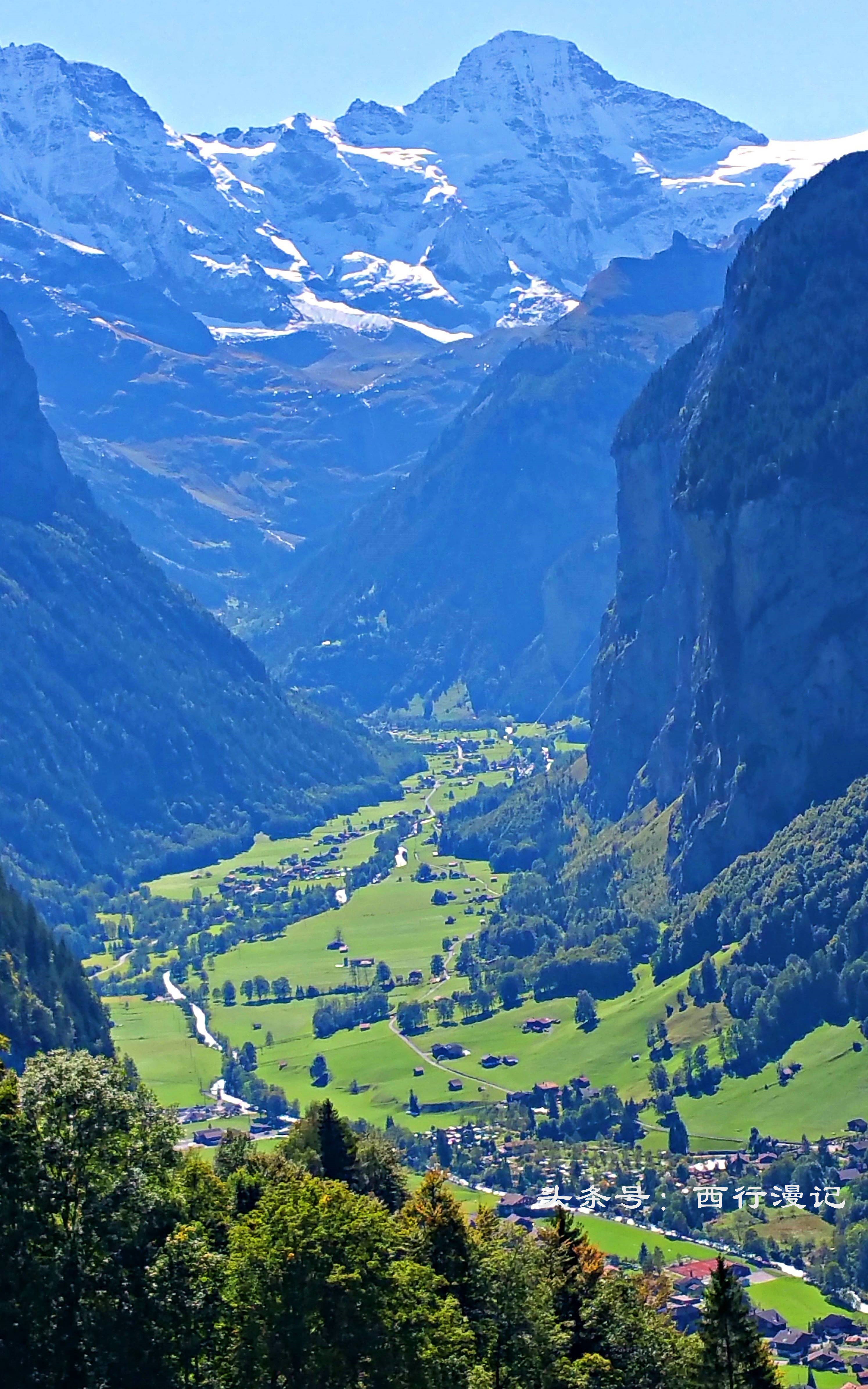 瑞士风景绝美的山,瑞士绝美的山村风光