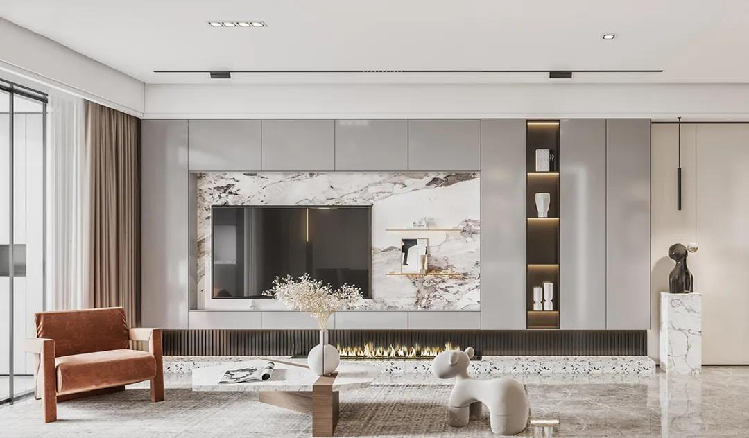 全屋收纳一个电视柜就能搞定,电视柜收纳实用格局