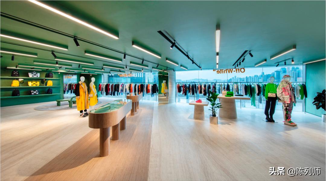 offwhite风格,白色品牌陈列搭配