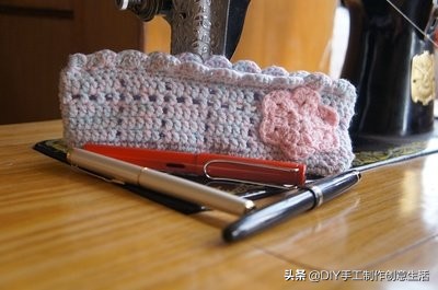 钩漂亮钩针收纳袋,钩笔袋编织教程