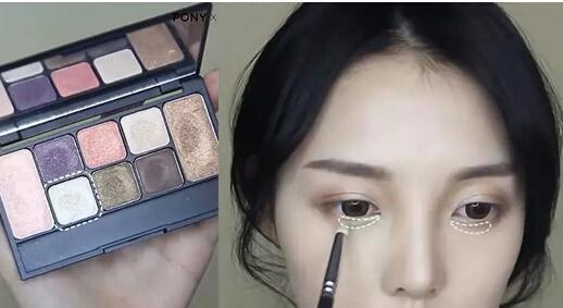 九种不同的眼影的上妆配色方法,眼影的正确涂法你学会了吗