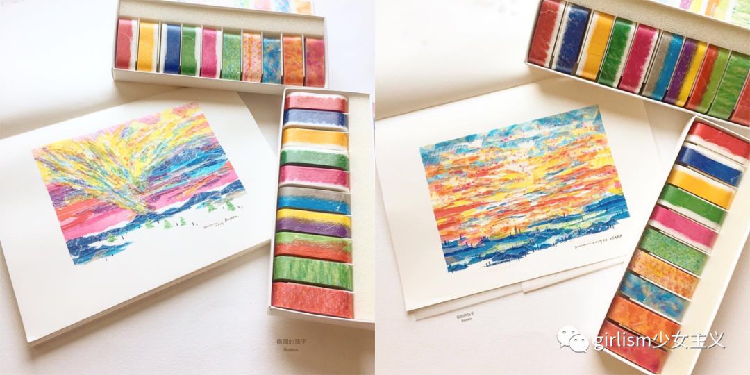 可爱的日系风手帐,简单又可爱的蓝色系手帐