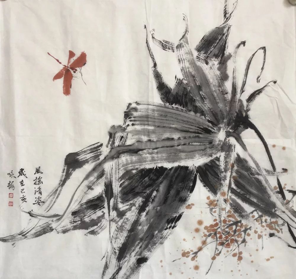 张咏梅山水画,张咏梅水墨作品