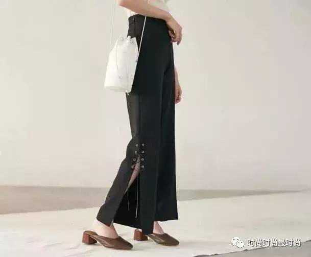 裤子裤腿开叉,裤子开衩常规版