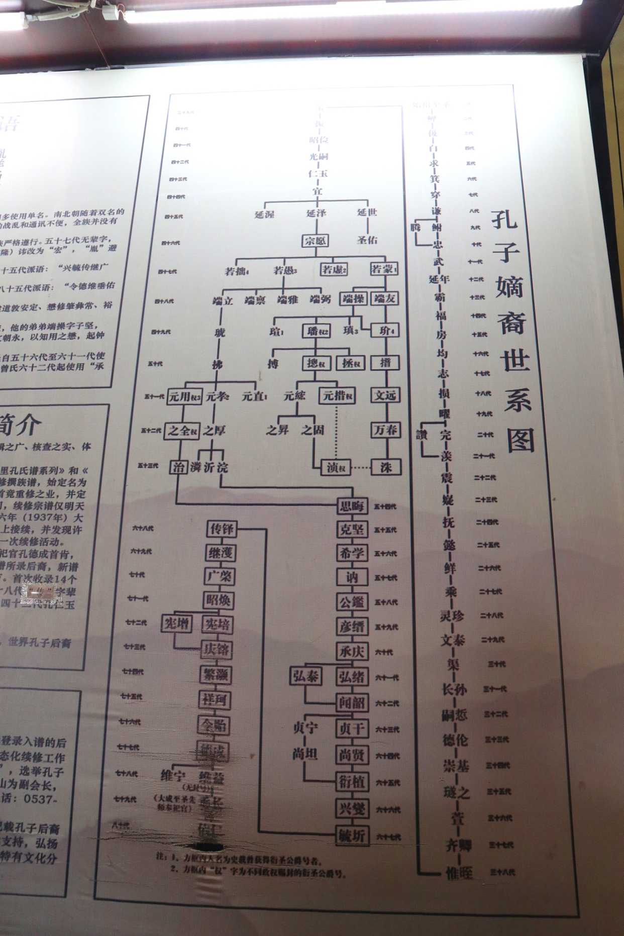 山东曲阜孔氏祠堂,曲阜孔庙家谱
