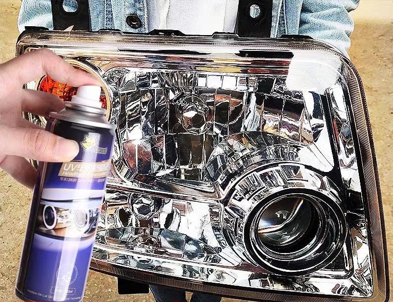 车灯老化发黄翻新修复喷剂测评,啤酒加可乐真能清洗发黄车灯吗