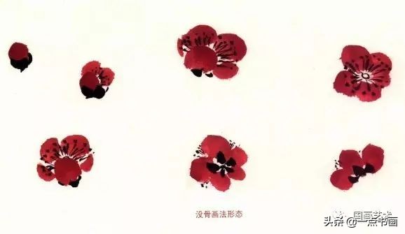 图文教程一学就会画梅花,一步一步教你画梅花