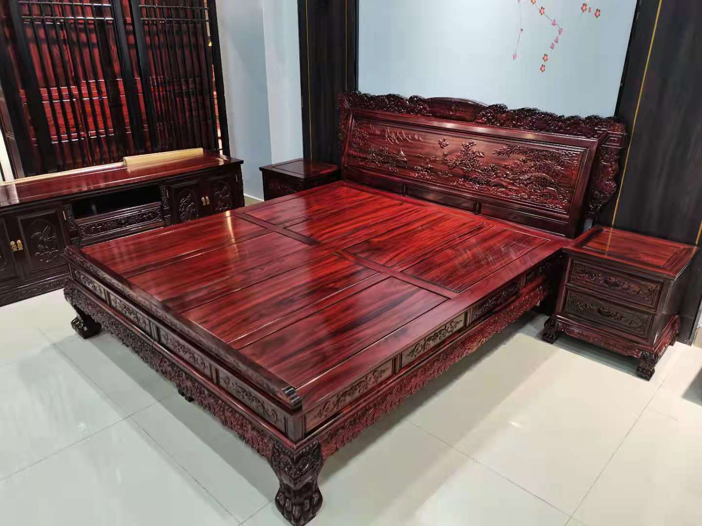 历下阔叶黄檀红木家具价格,阔叶黄檀黑酸枝国标红木