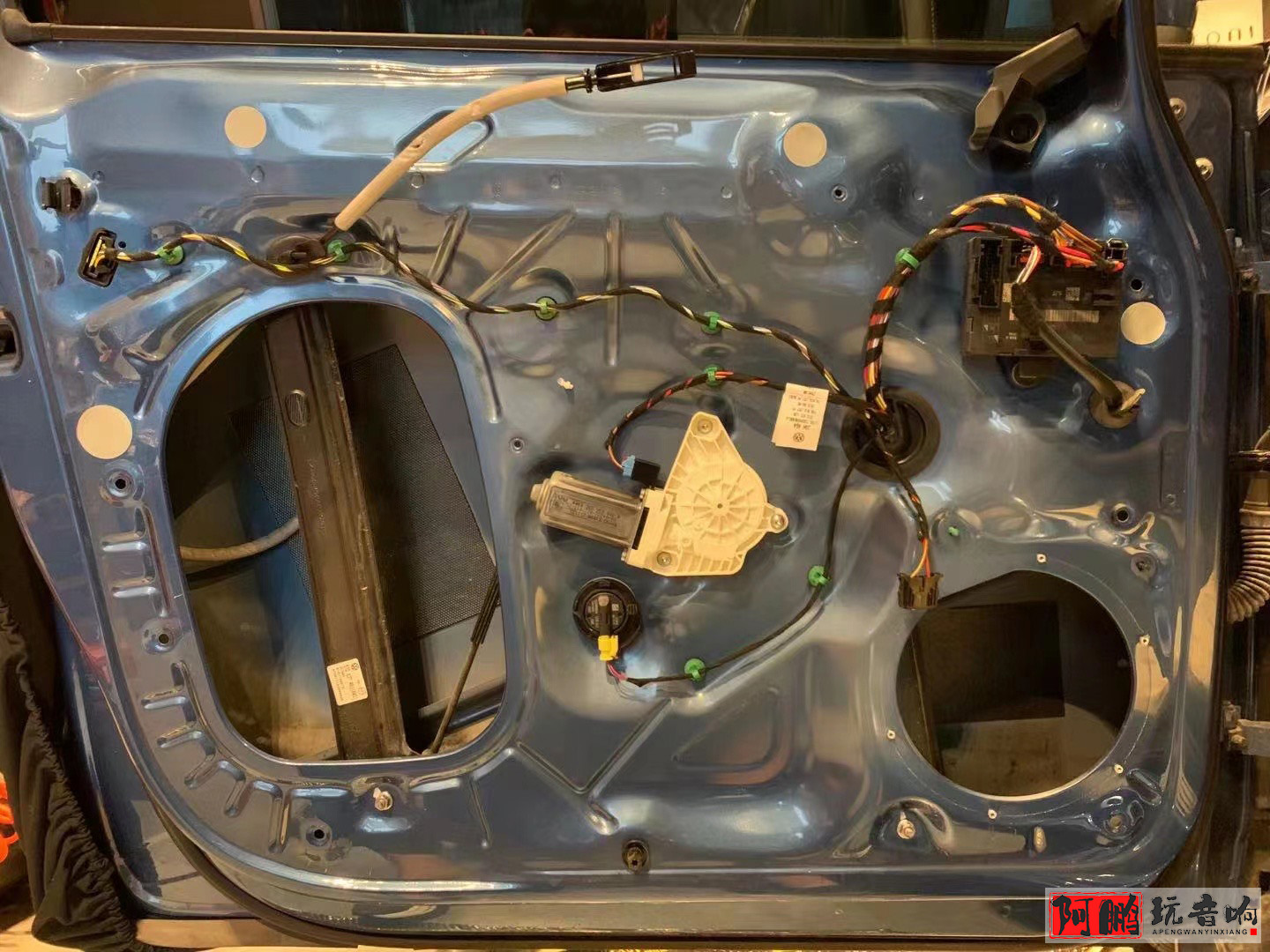 途安改主动分频,大众途安音响喇叭安装视频