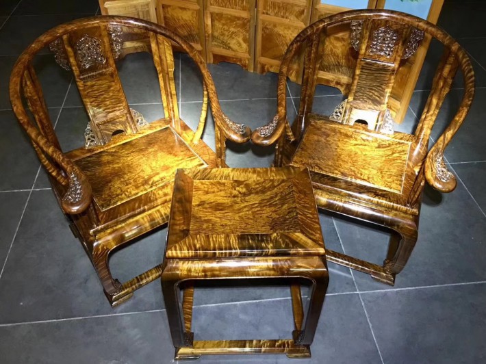 金丝楠木清皇帝龙椅,千年阴沉木皇宫椅