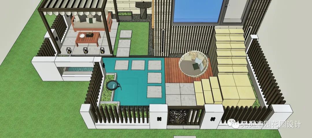 无觅造园：安徽35平宿州上河城外滩的秋水庭