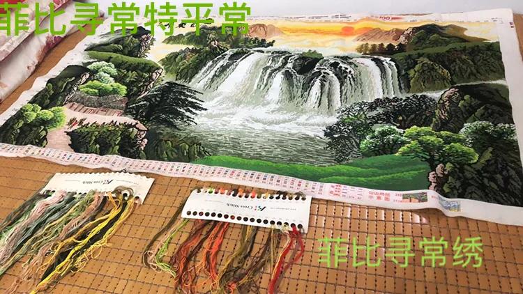 绣好的十字绣成品大展宏图,十字绣绣好有褶子