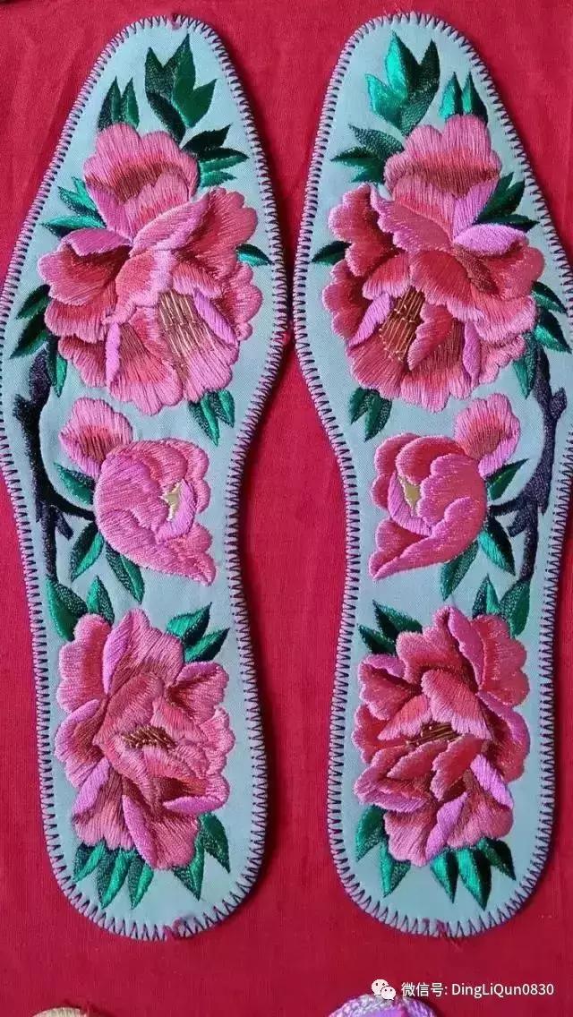刺绣作品简单的,老式刺绣喜字的鞋垫刺绣方法