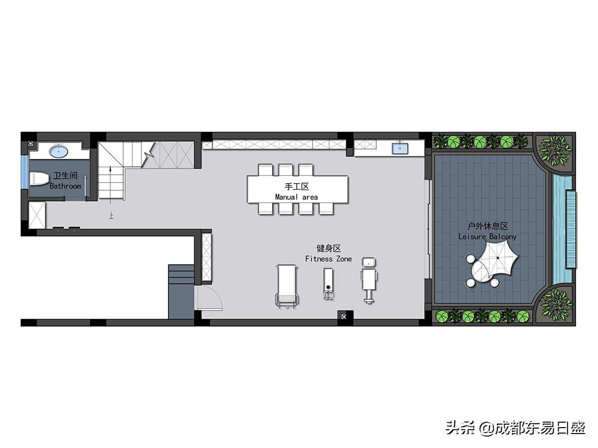 360平别墅轻奢风格装修案例赏析，成都廊桥水乡装修效果图