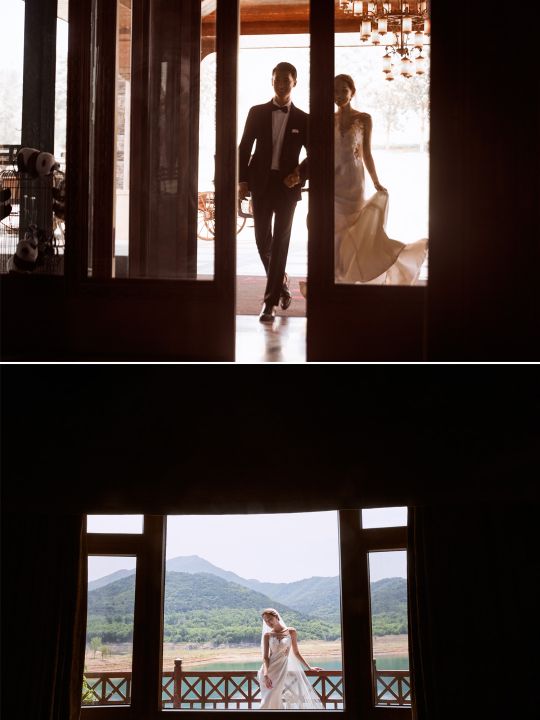 法式轻奢风婚纱照海边,小众又高级的轻复古婚纱照