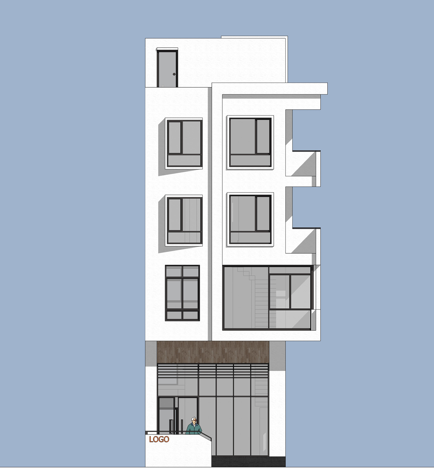 14*14宅基地自建房商铺设计,宽14米深18米怎样设计商铺