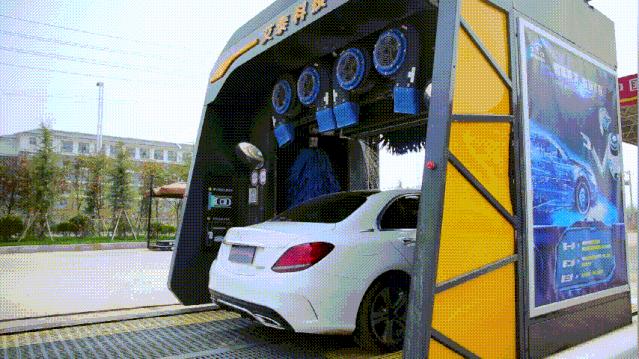 全自动洗车机是怎样用洗车液的,全自动洗车机怎么洗干