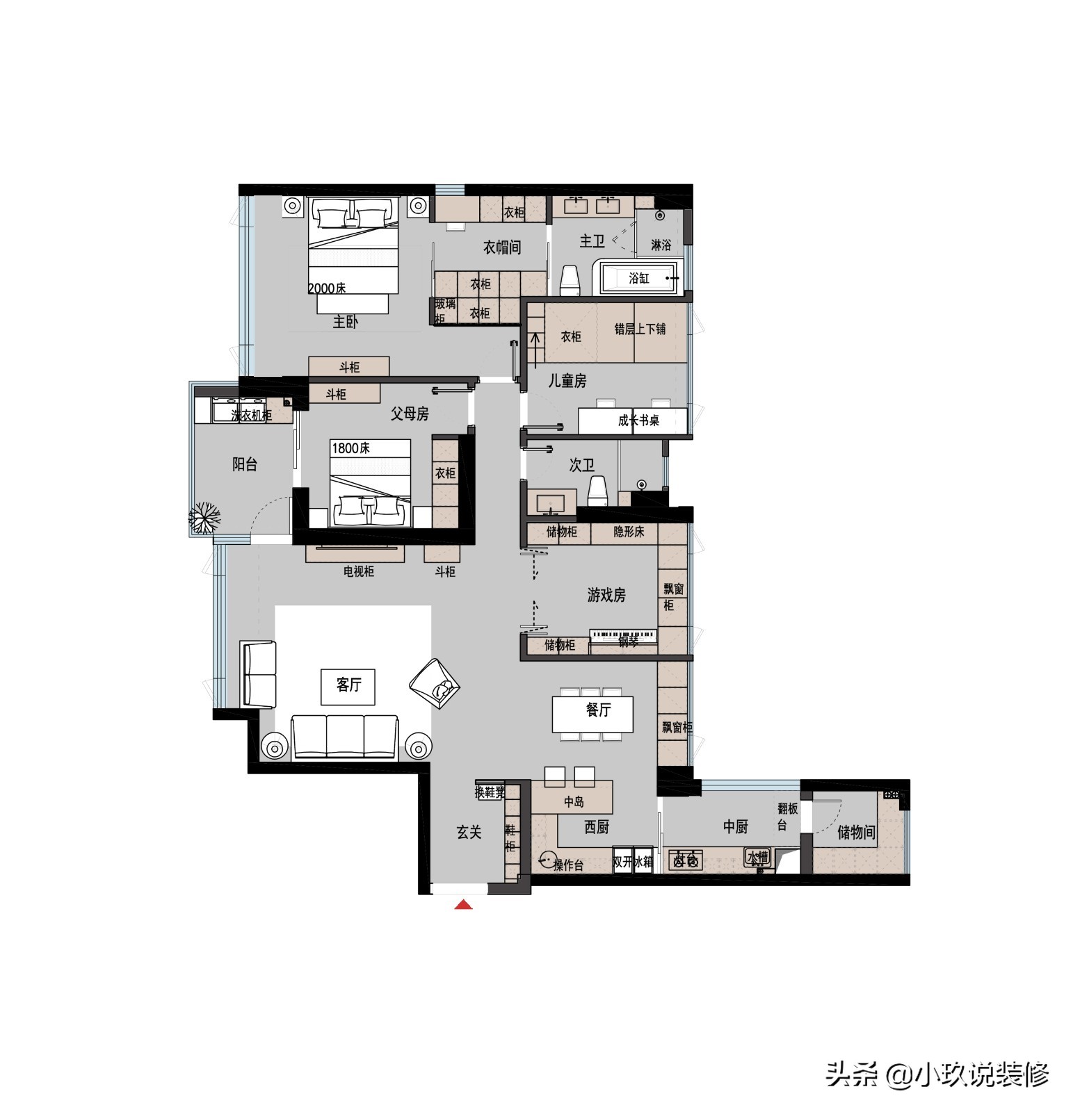 300平大平层空间美学极简风,大平层极简主义干净到极致的家