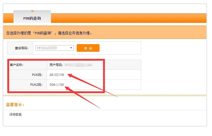 如何查询puk码电信,安徽电信puk码如何查询