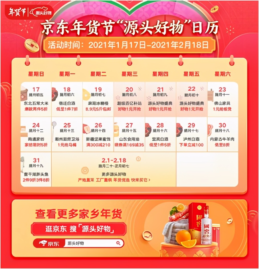 京东年货节1月20日正式开启,“春节也送货”带来家乡年味儿