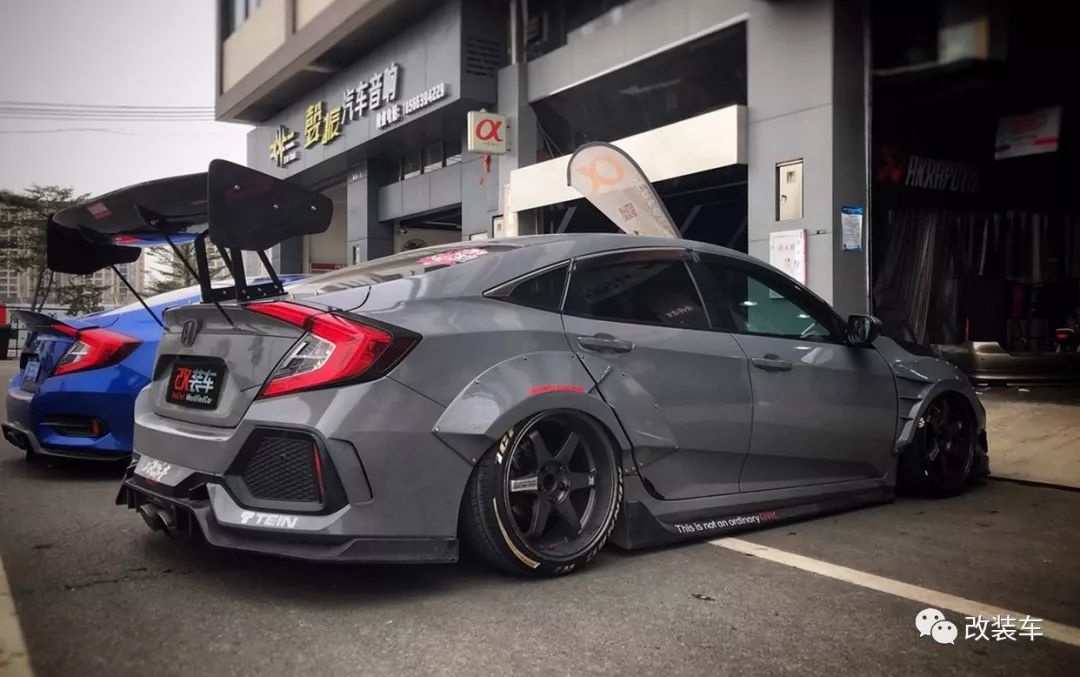 十代思域无损改装音响不改功放,十代思域hatchback红色改装方案