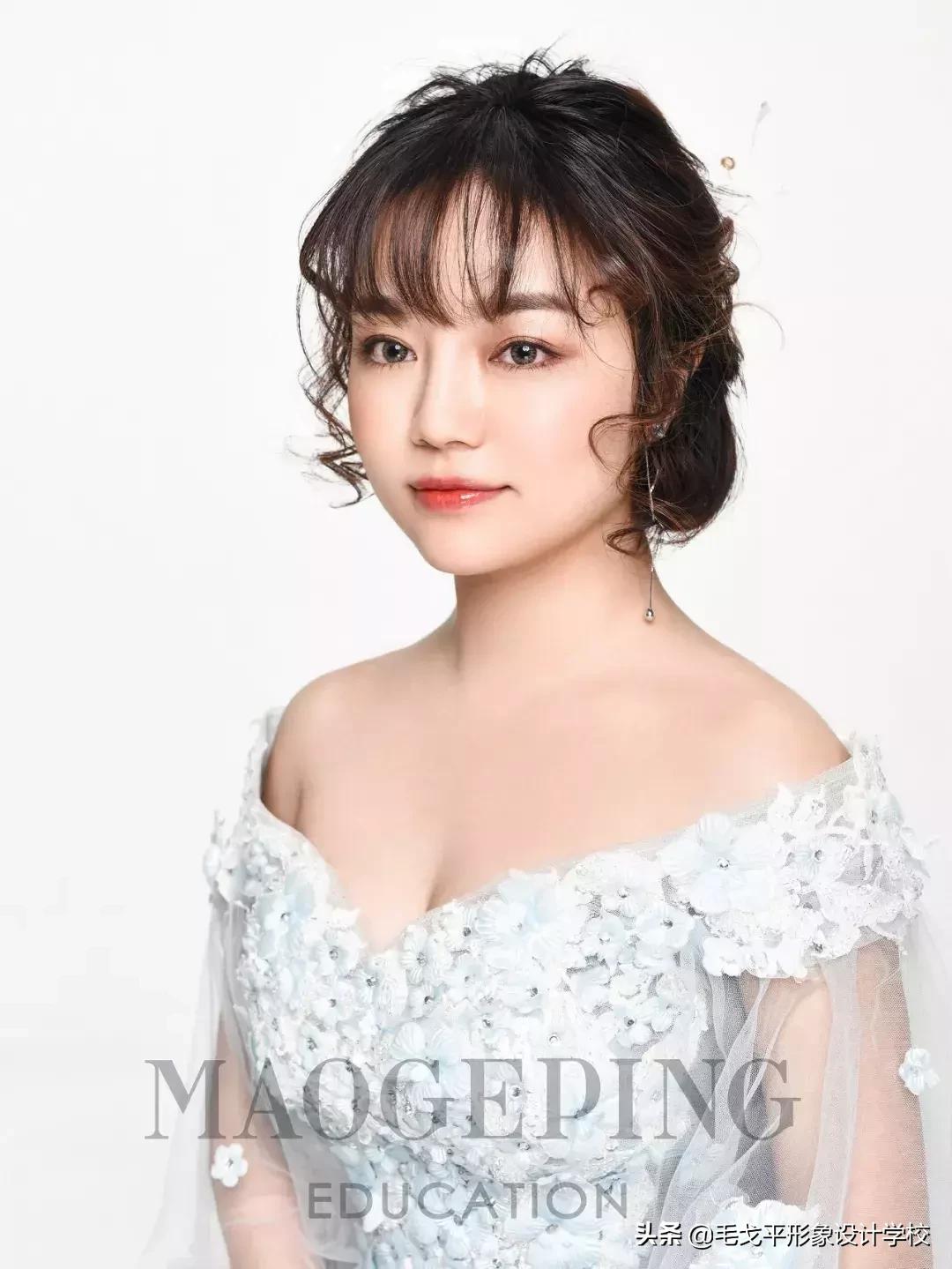 简单短发新娘妆发型教程,短发新娘造型简单自己做