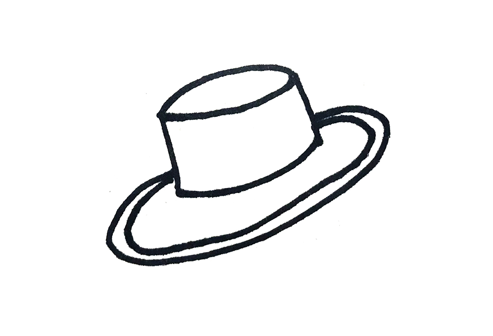 简笔画帽子怎么画最好看,冬季帽子简笔画简单又好看卡通