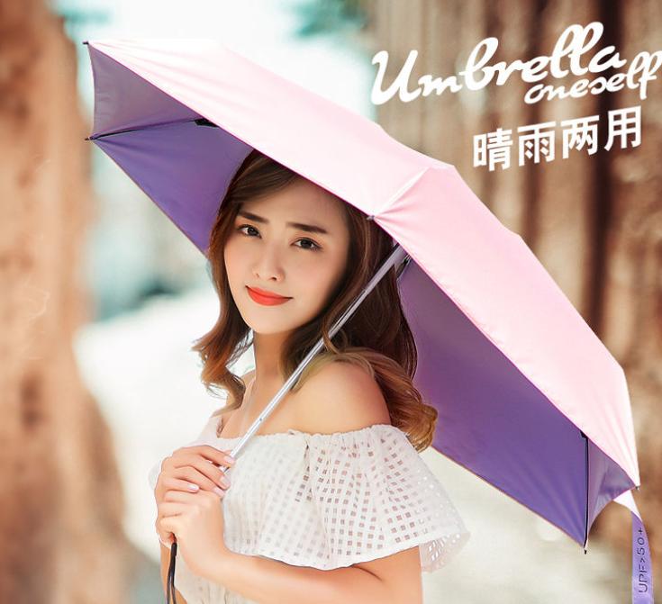 最小最方便携带的防晒伞,出门必备晴雨两用伞自动