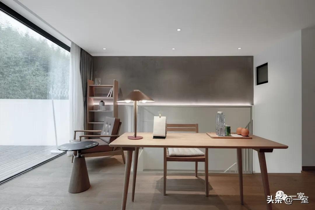 餐厅书房一体设计,书房客房一体设计