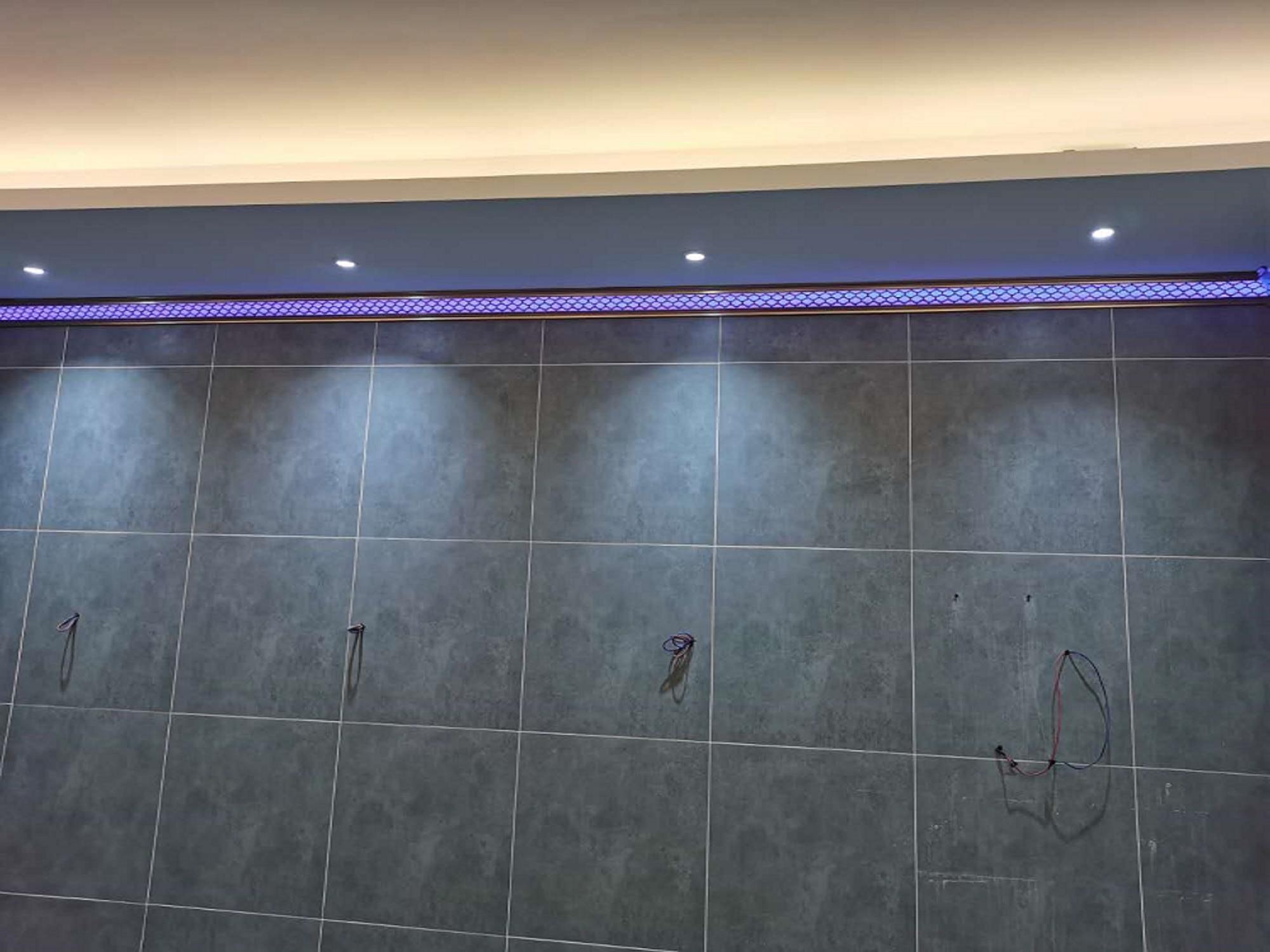 led发光顶角线安装,简单装修发光顶角线