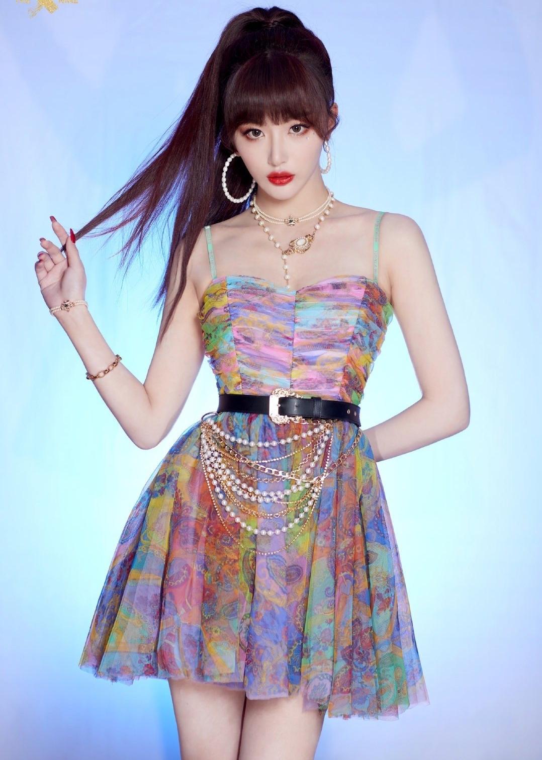 娜扎景甜元宵晚会,娜扎珍珠造型教程