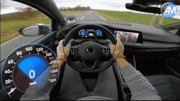 最新款高尔夫r最高时速,高尔夫爆改一秒破百神仙加速