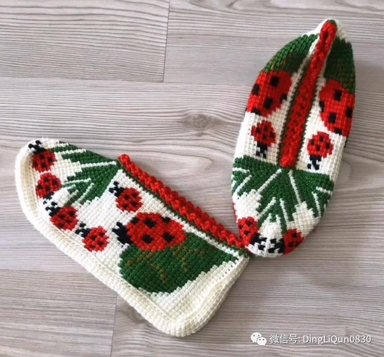 波西米亚风手工编织鞋子,针织作品50款