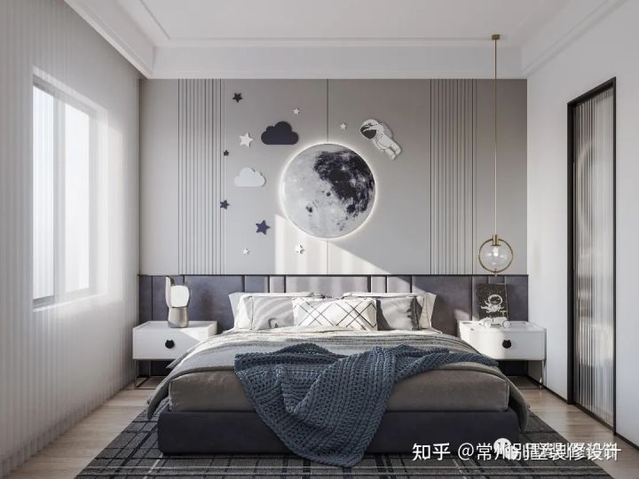 新中式极简轻奢风格别墅外观,320平别墅客厅装修效果图