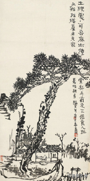 中国绘画大师潘天寿花鸟真迹雅赏,潘天寿诗画作品欣赏