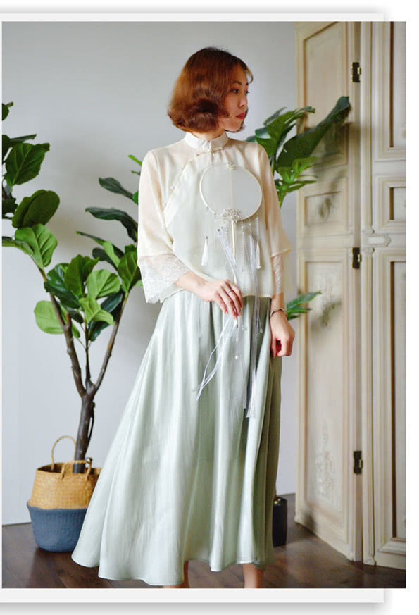 日常复古风唐装,唐装中国风女装时髦