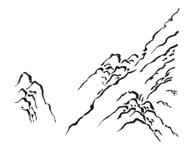 画山教程,学习画山的各种画法