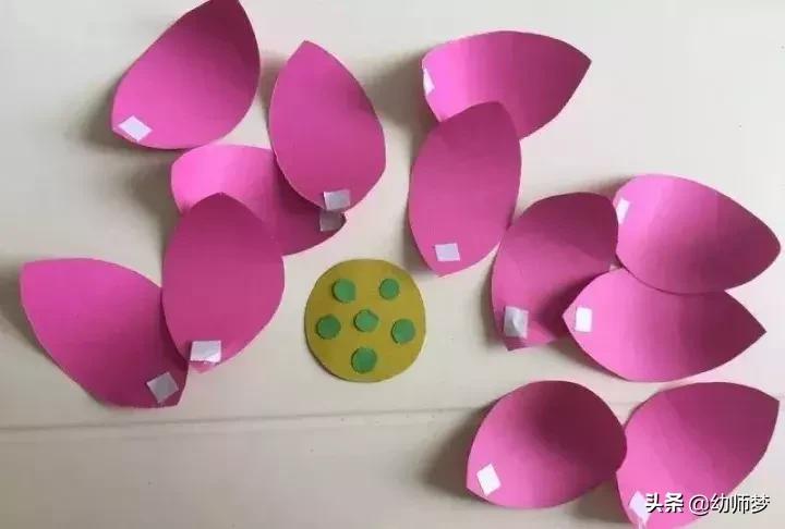 半成品荷花睡莲手工材料包,荷花睡莲水池制作