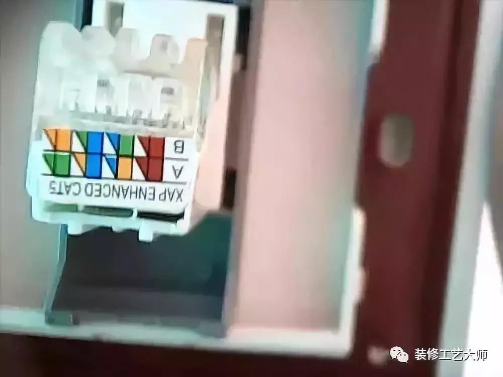 网线水晶插座的接线方法,墙壁网线插座另一头水晶头怎么接