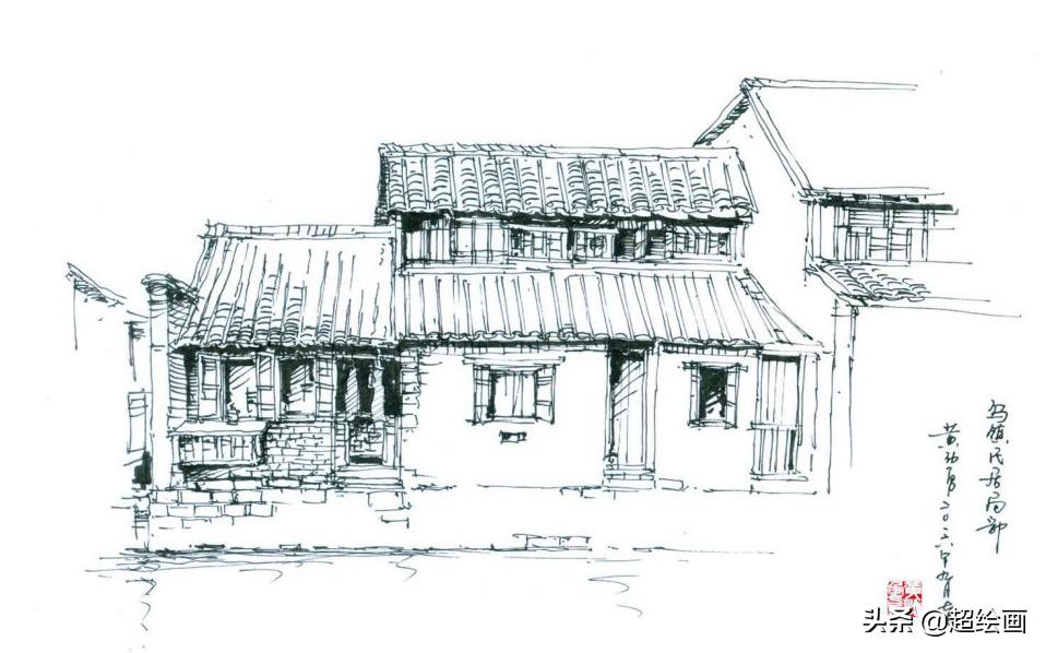 十大顶级钢笔画速写,钢笔速写100幅图片