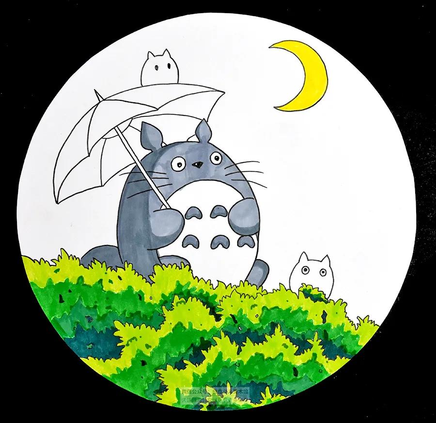 初级动漫儿童画教程,动漫人物画画教程龙猫