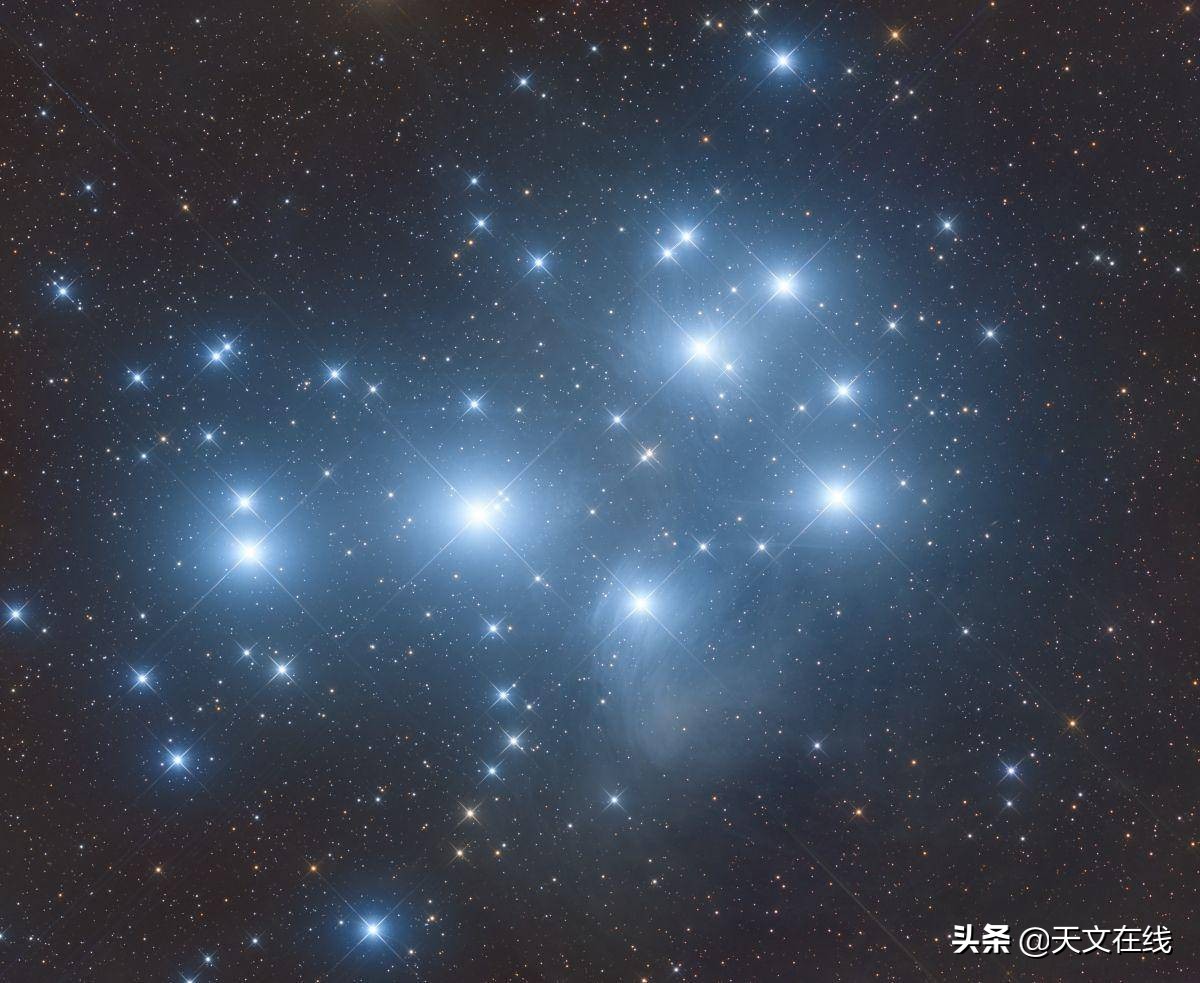 昴宿星的宇宙知识,图说天文昴星团