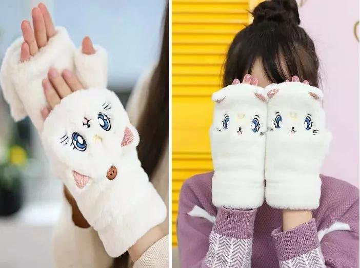夏季可爱的手套推荐少女心,保暖可爱的手套